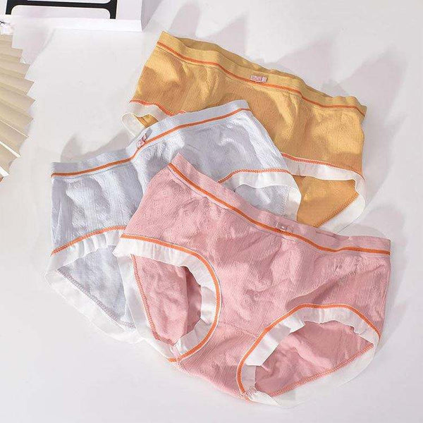 Women’s Seamless Soft Cotton Panties | Breathable Mid-Waist Stretch Underwear for Daily Comfort( pack of 3 )