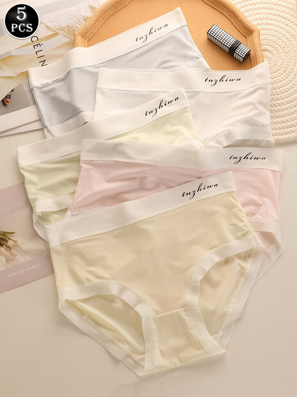 Ultra-Soft Women’s Seamless Panties | Breathable Stretch Mid-Waist Underwear for Everyday Comfort(PACK OF 5)
